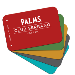 Club Serrano Cards, stacked & fanned out